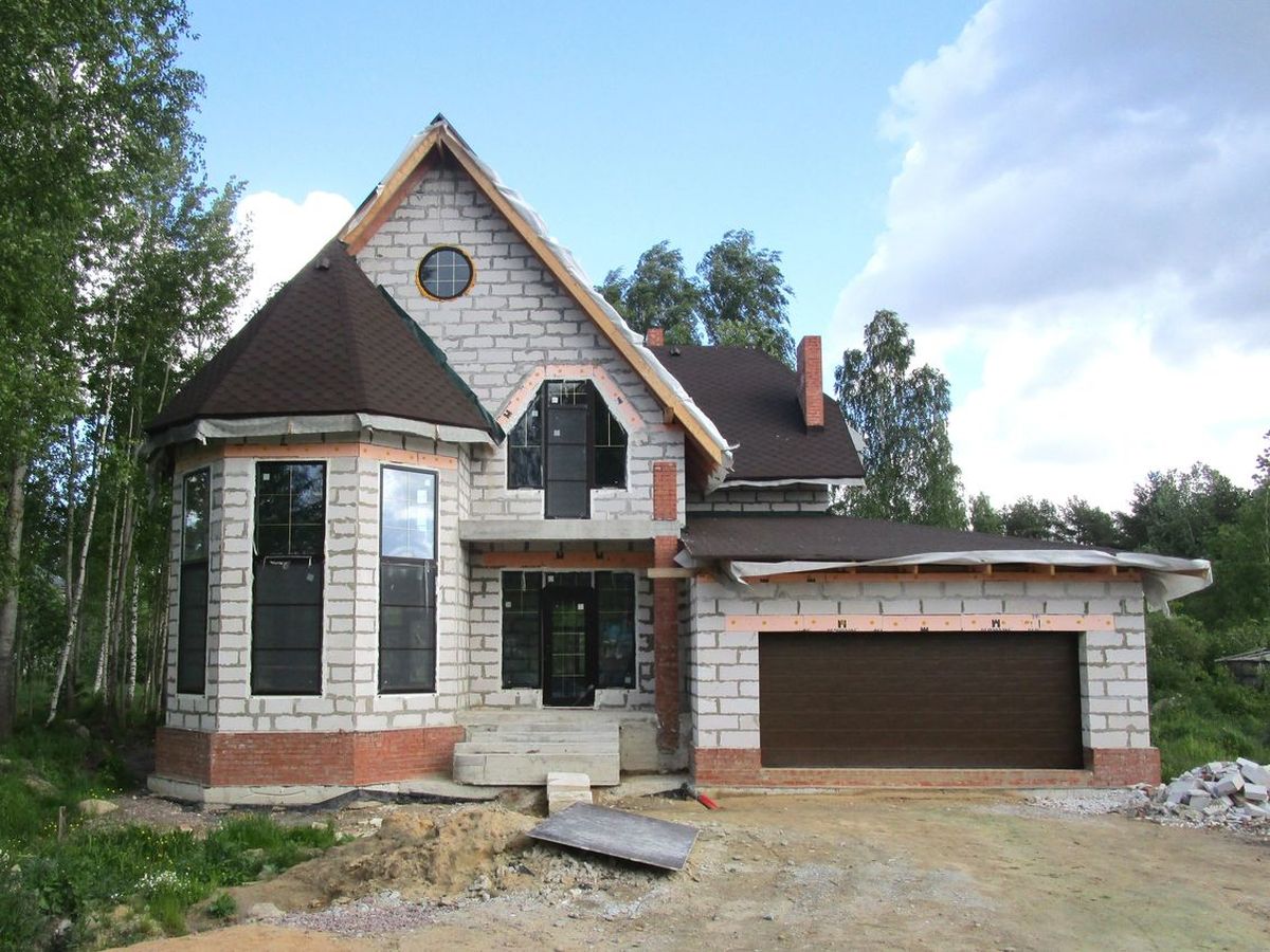 Строительство дома из газоюетона по проекту 89А "Ленский"