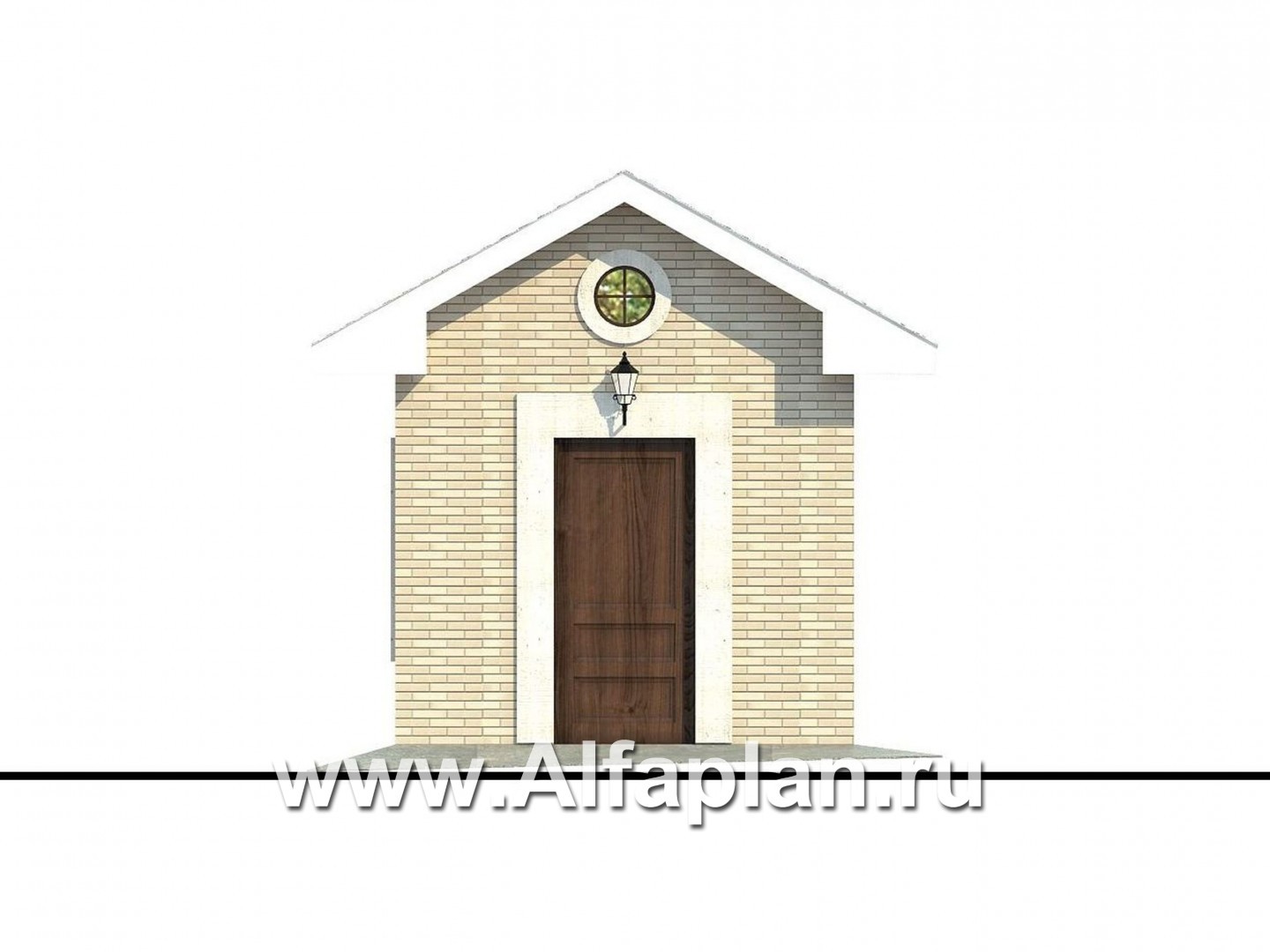 Проекты домов Альфаплан - Генераторная - изображение фасада №1