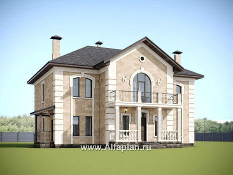 «Тиволи» - проект двухэтажного дома, в классическом стиле, с террасой - превью дополнительного изображения №2
