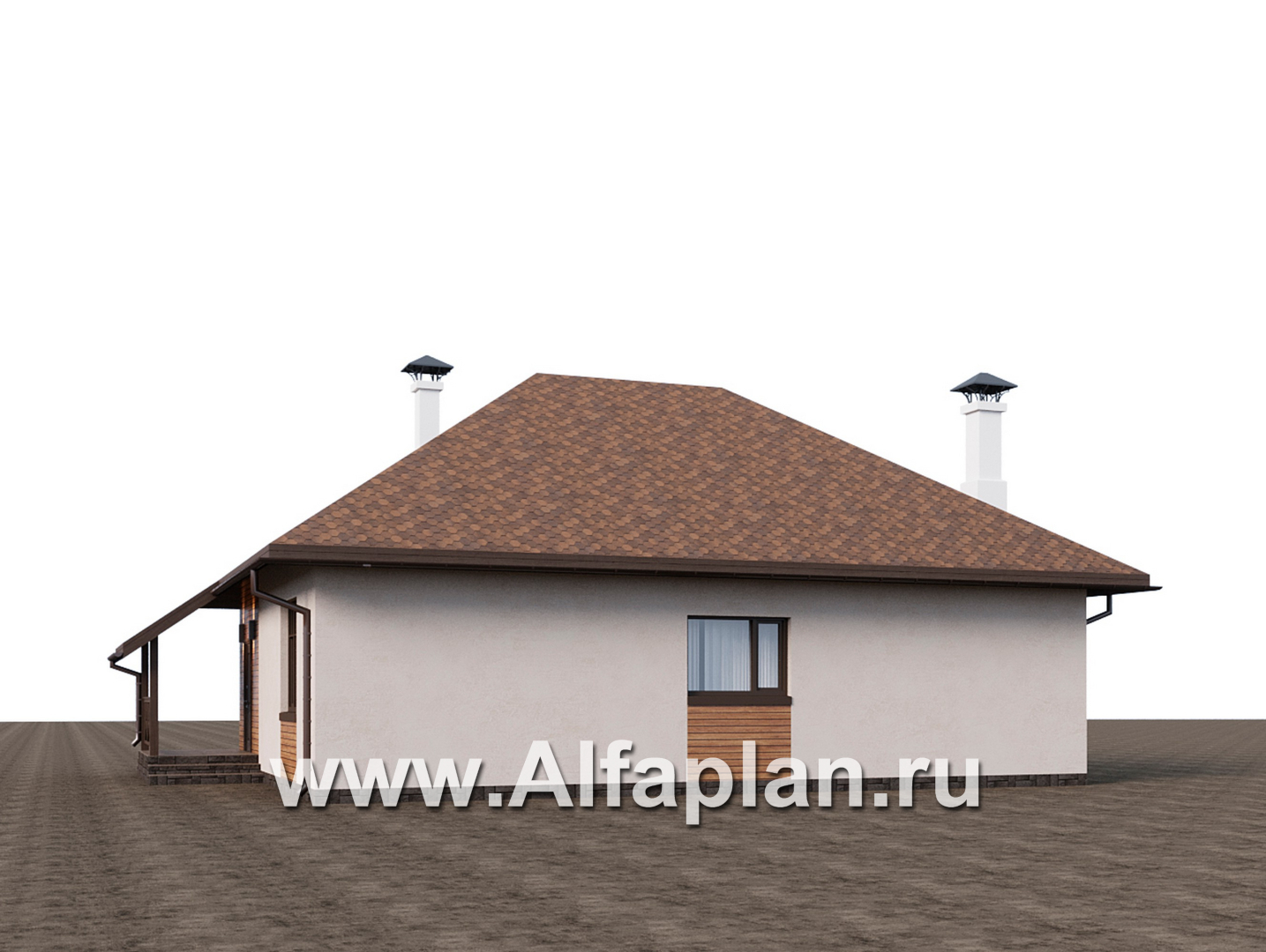 «Тигода» - проект простого дома с мансардой, в скандинавском стиле - дизайн дома №2