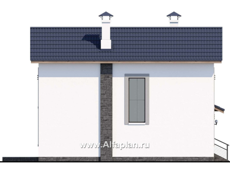 «Каюткомпания» - проект двухэтажного дома для небольшой семьи, 3 спальни - превью фасада дома