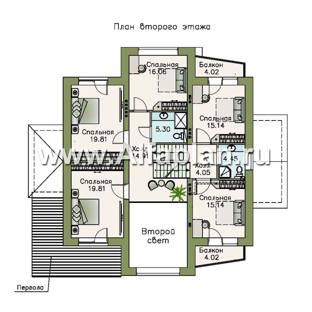 «Три  семерки» - проект трехэтажного дома, гараж в цоколе, второй свет и панорамные окна, современный дизайн дома - план дома