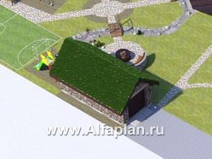 Проект хозяйственного блока, для хранения садовой техники и инвентаря