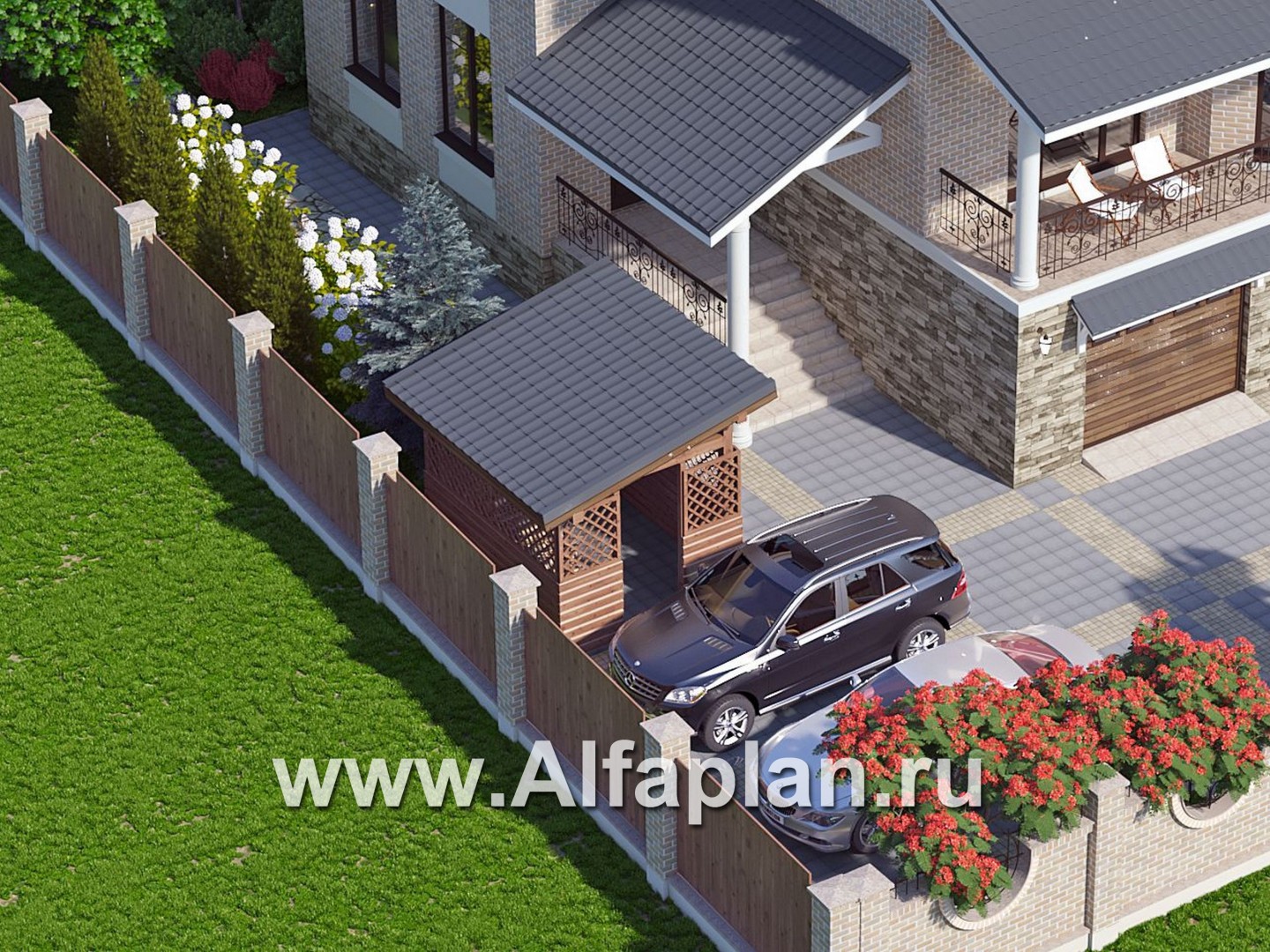 Проекты домов Альфаплан - Дровник - дополнительное изображение №1