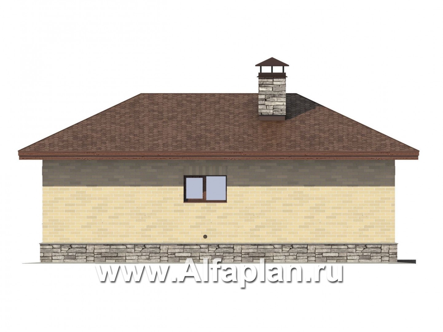 Проекты домов Альфаплан - Хозяйственный блок для большой усадьбы - изображение фасада №4