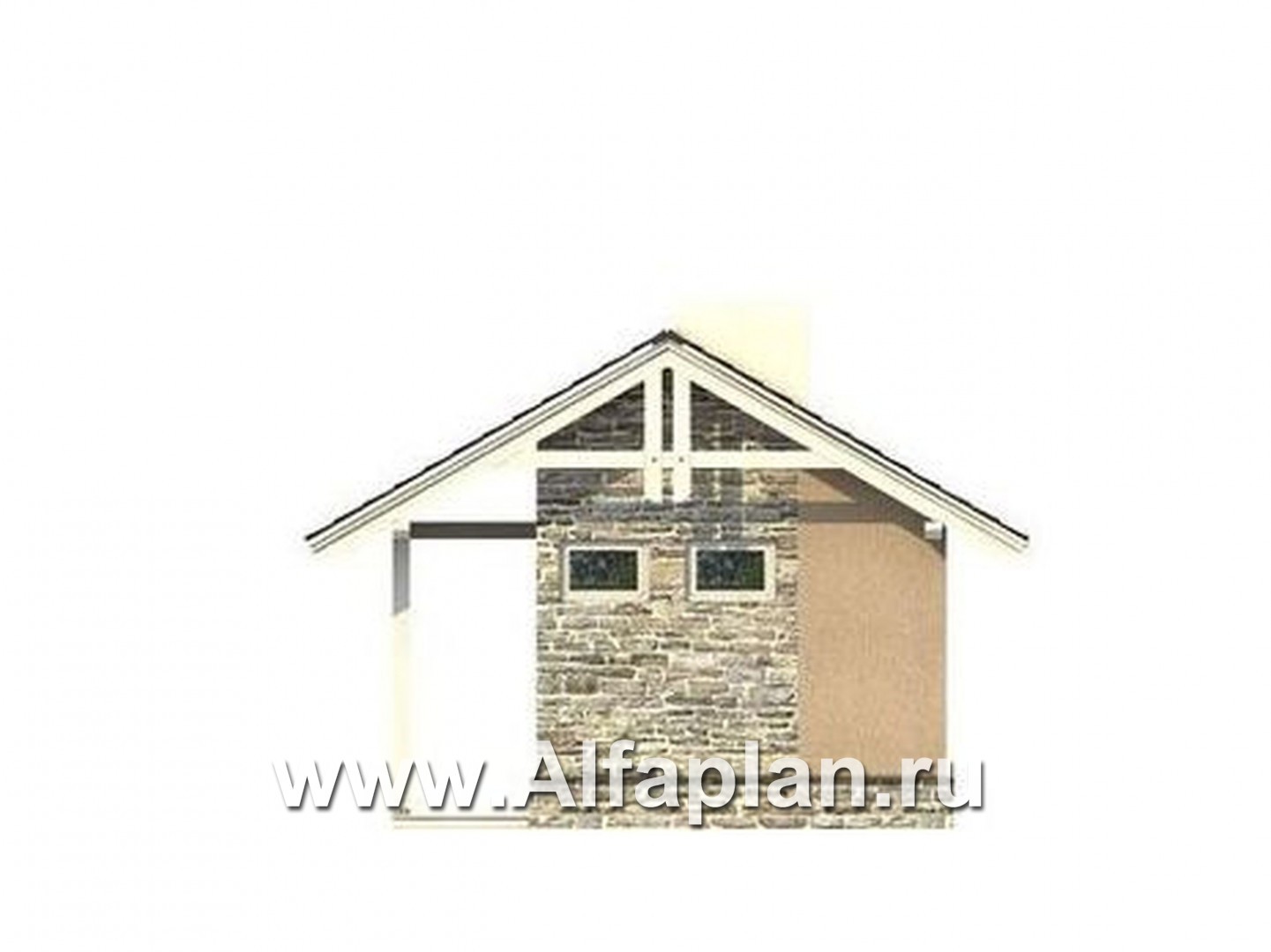 Проекты домов Альфаплан - Садовая беседка - изображение фасада №4