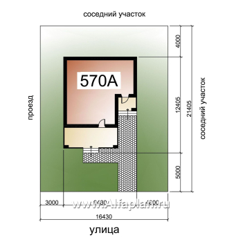 «Виньон» - проект одноэтажного дома, планировка с большой террасой, 2 спальни - превью дополнительного изображения №9